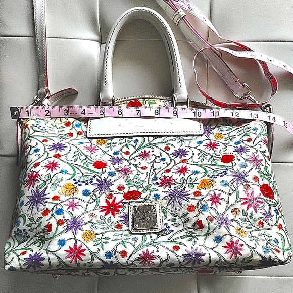 Rare Vintage Dooney & Bourke Italian Vacchetta Satchel Convertible - Picture 10 of 16